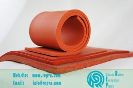 Silicone xốp màu đỏ chịu nhiệt dạng cuộn