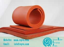 Silicone xốp màu đỏ chịu nhiệt dạng cuộn
